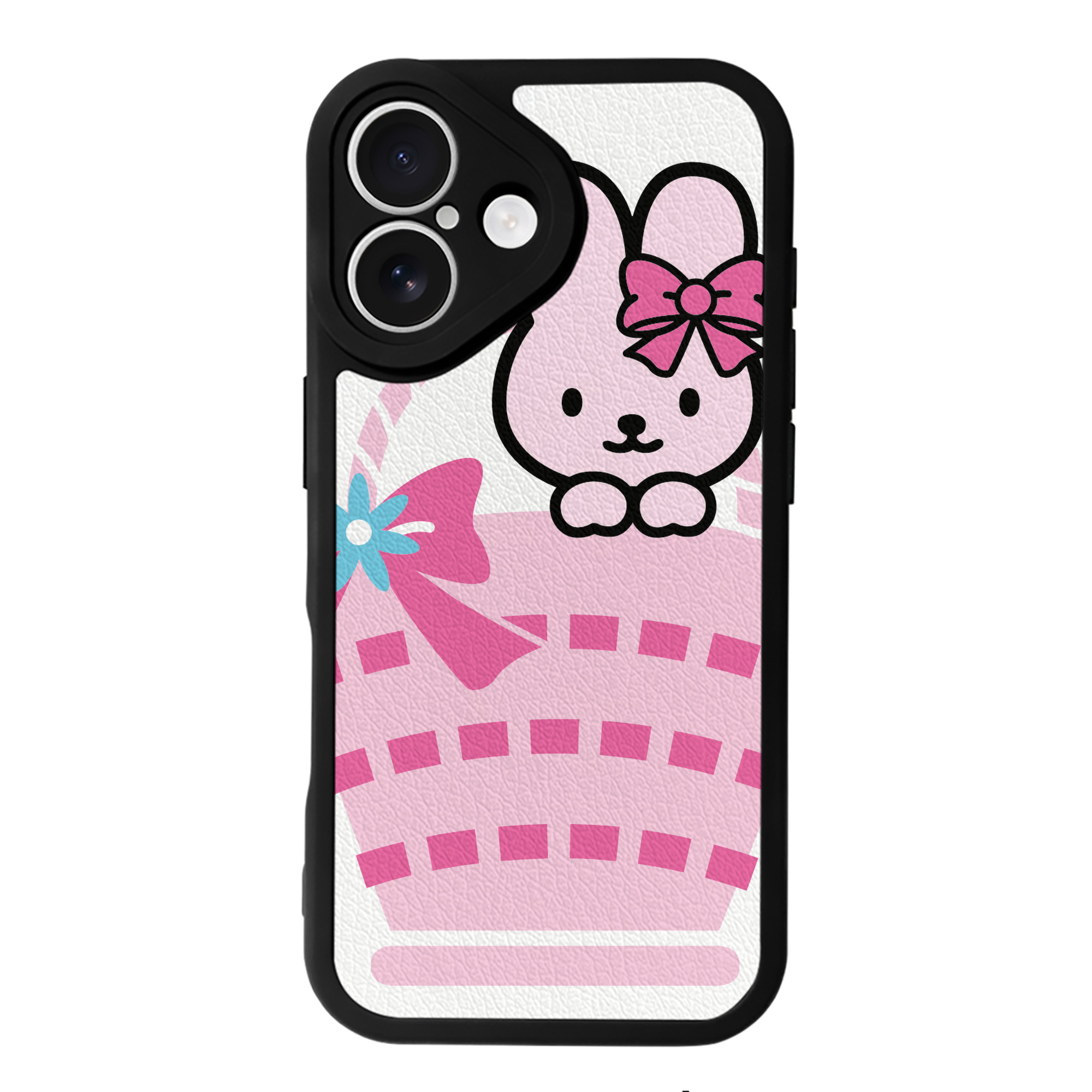 （画像用） Hello Kitty ハローキティ 【iPhone 16シリーズ対応】シリコンスマホケース（レザー調） 材質：シリコン